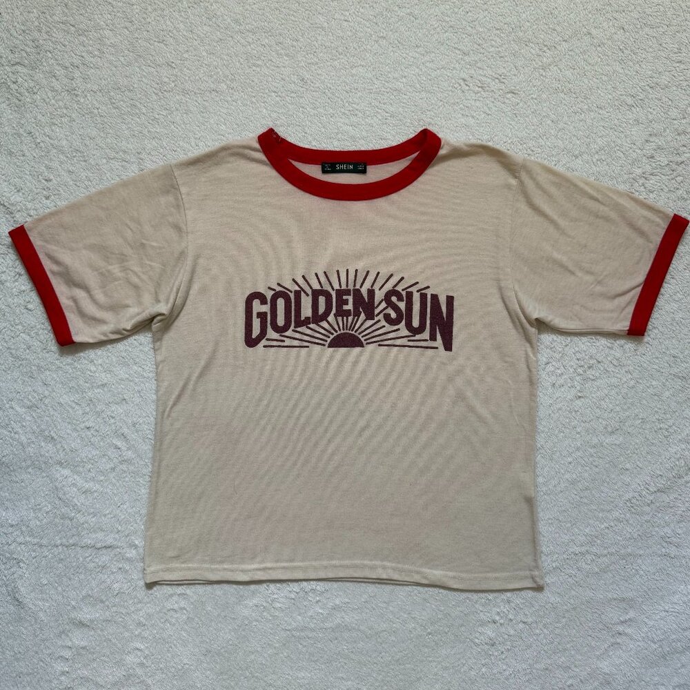SHEIN 'Golden Sun' Graphic Tee